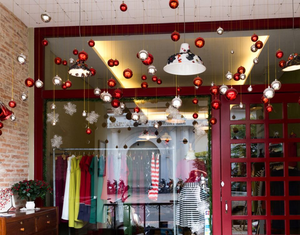 holiday storefront